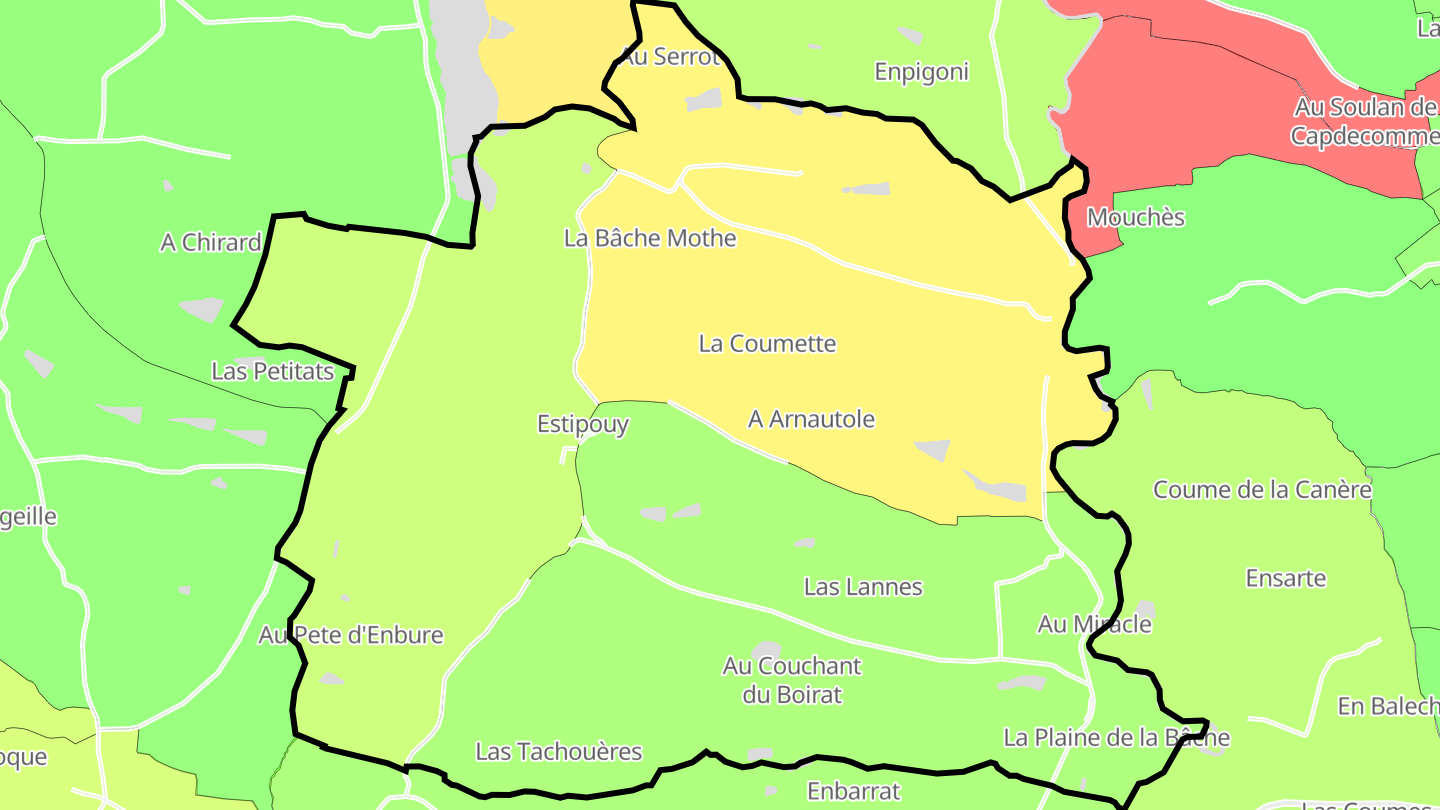Carte des prix de l'immobilier Estipouy