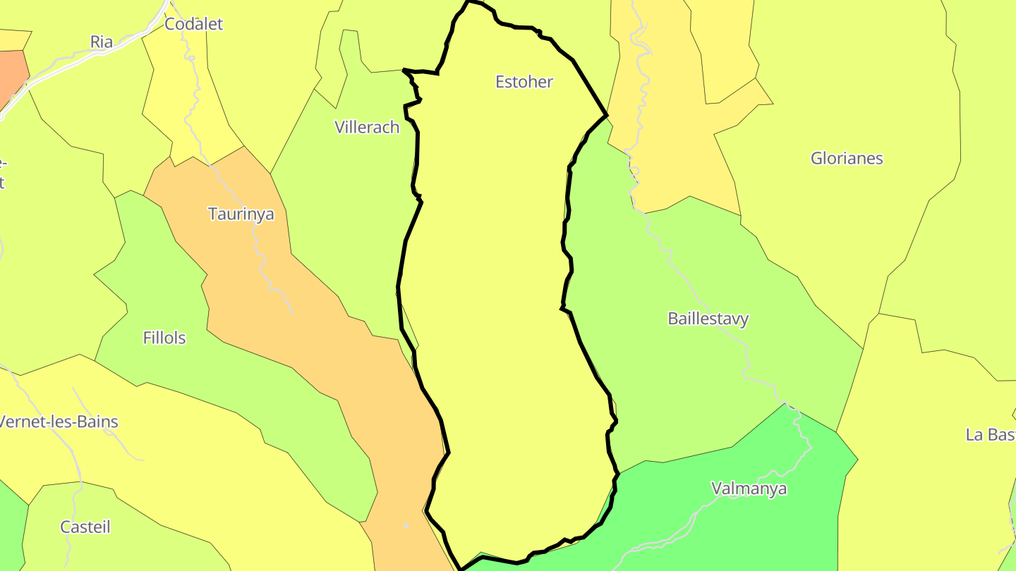 Carte des prix de l'immobilier Estoher