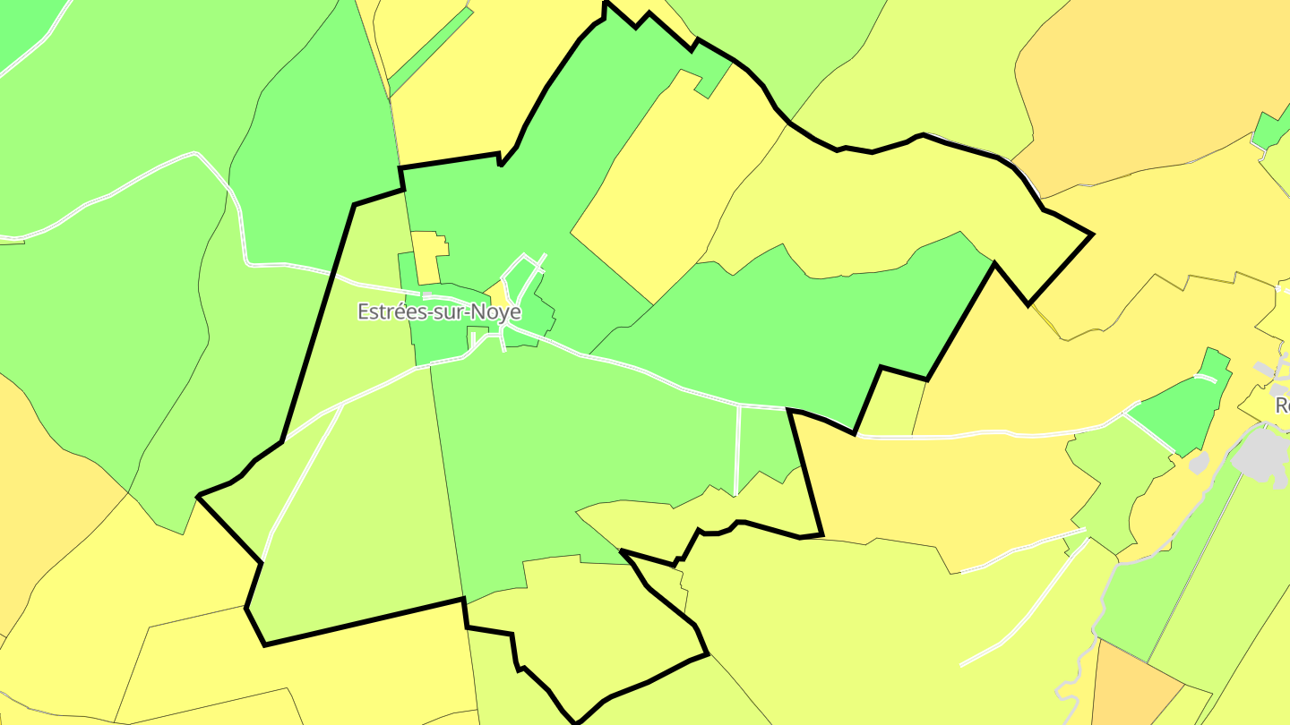 Carte des prix de l'immobilier Estrées-sur-Noye