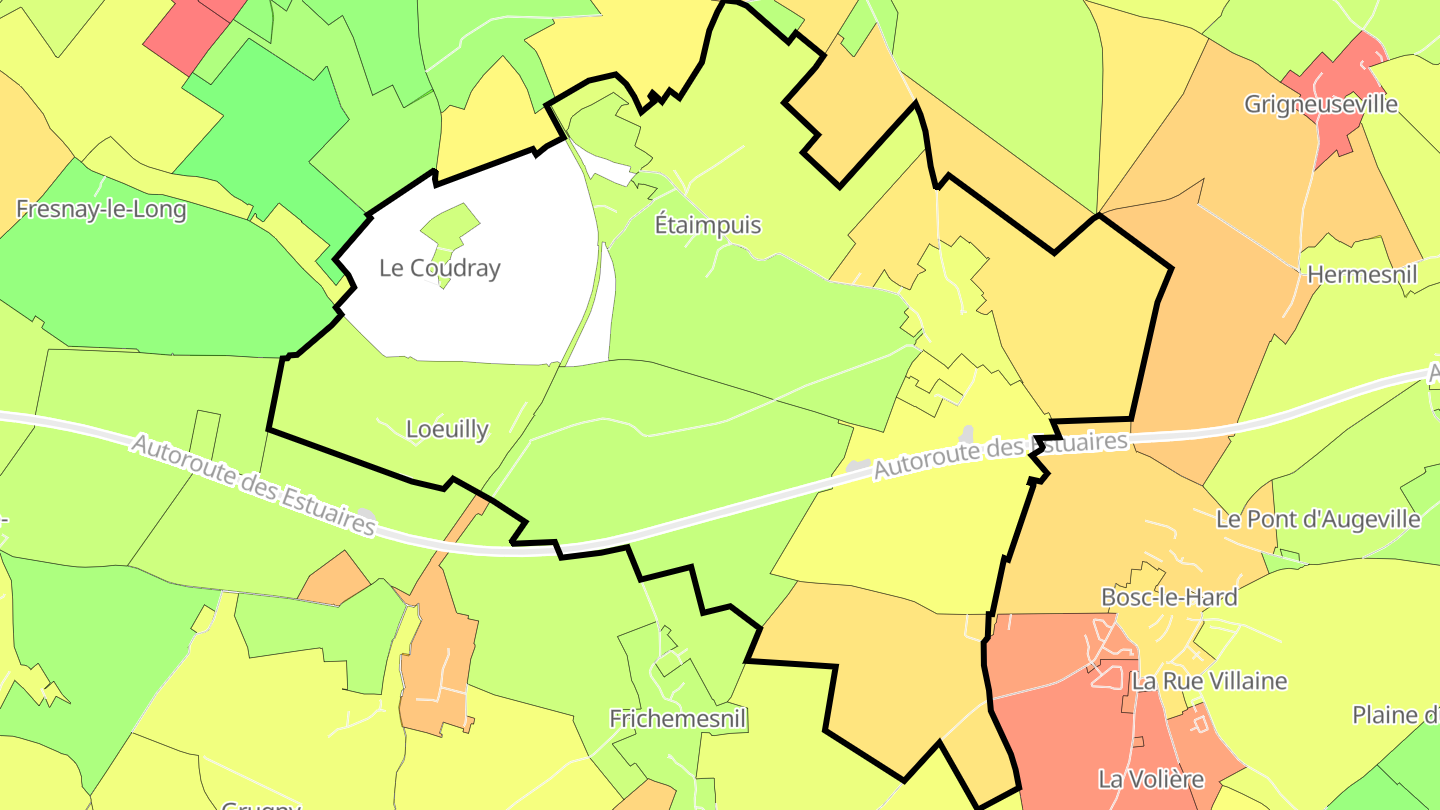 Carte des prix de l'immobilier Étaimpuis