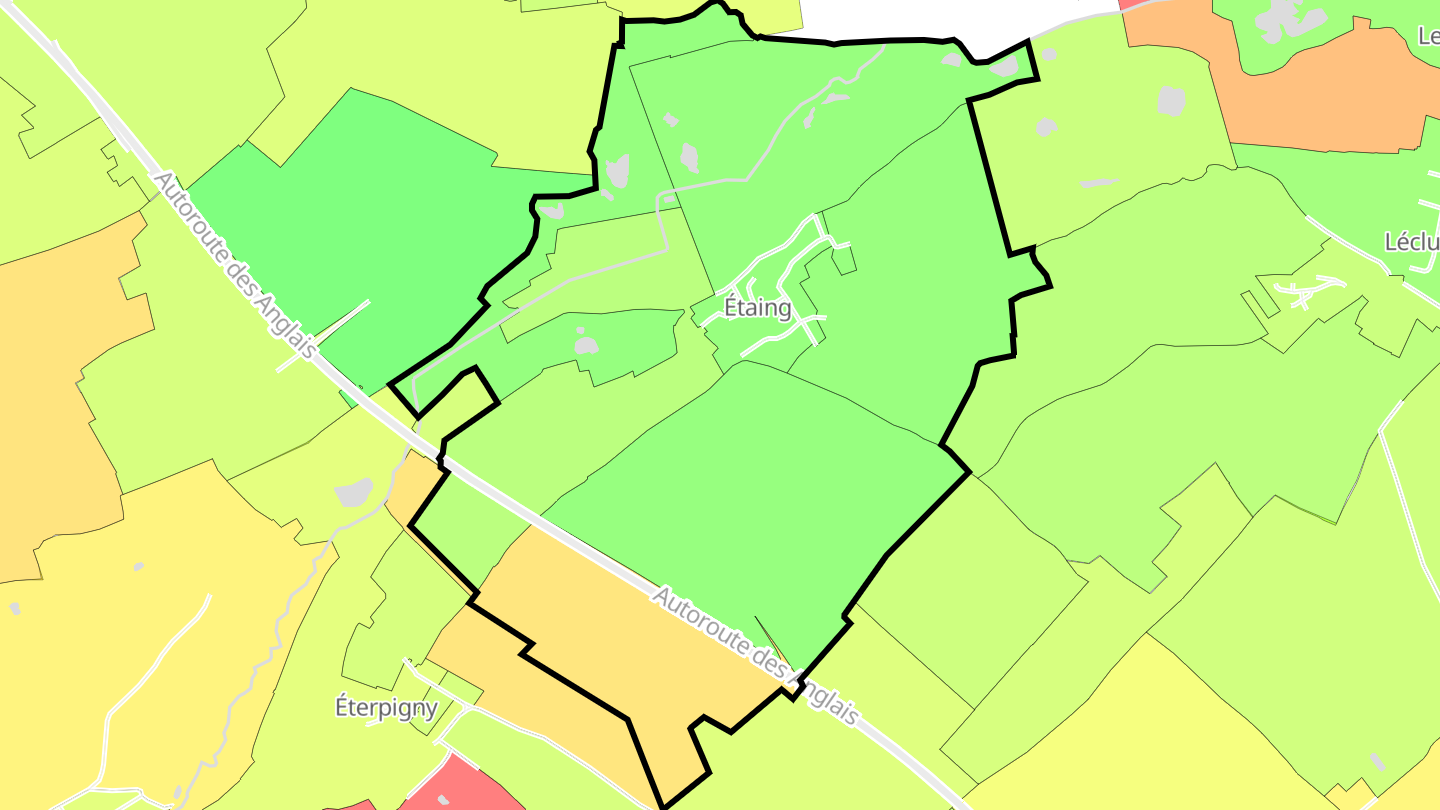Carte des prix de l'immobilier Étaing