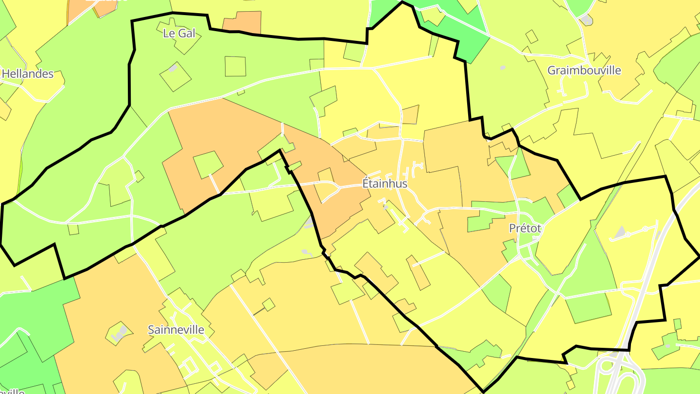 Carte des prix de l'immobilier Étainhus