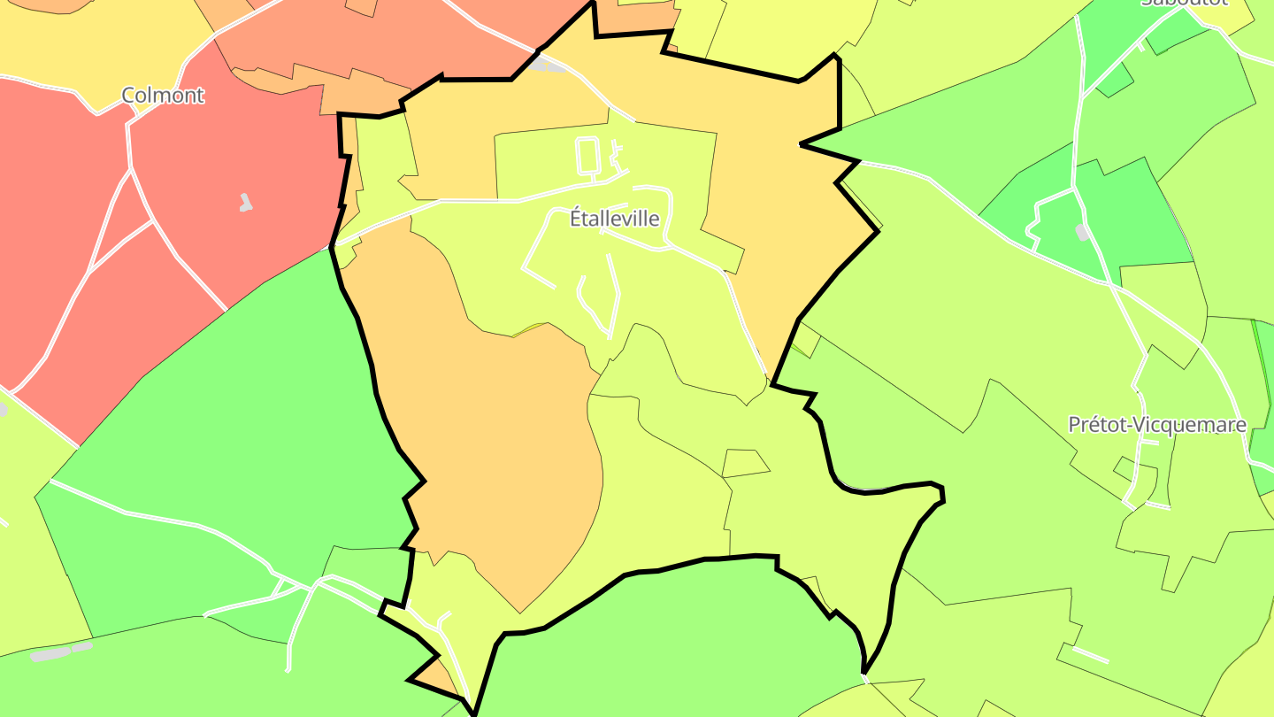 Carte des prix de l'immobilier Étalleville