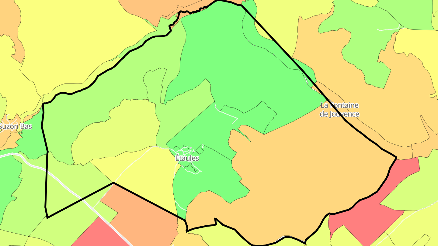 Carte des prix de l'immobilier Étaules