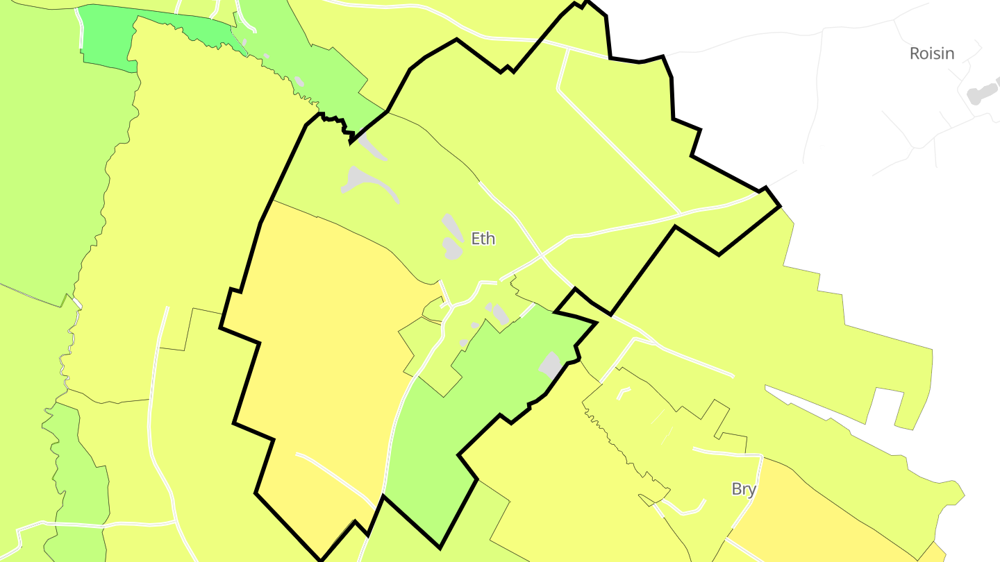 Carte des prix de l'immobilier Eth