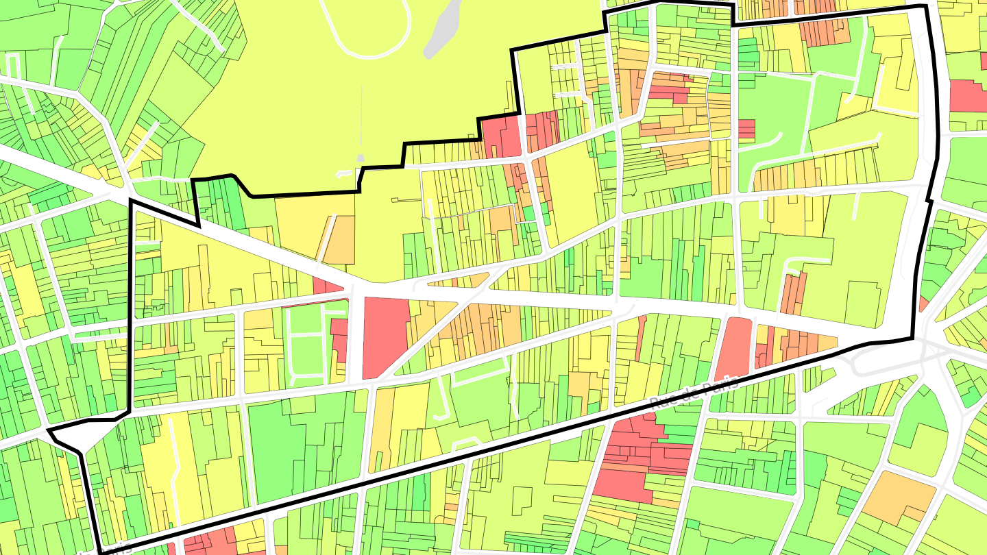 Carte des prix de l'immobilier Étienne-Marcel - Chanzy