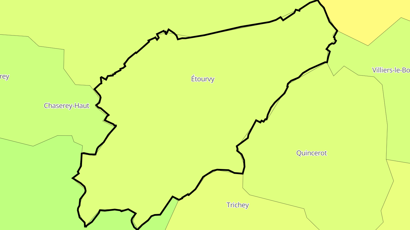 Carte des prix de l'immobilier Étourvy