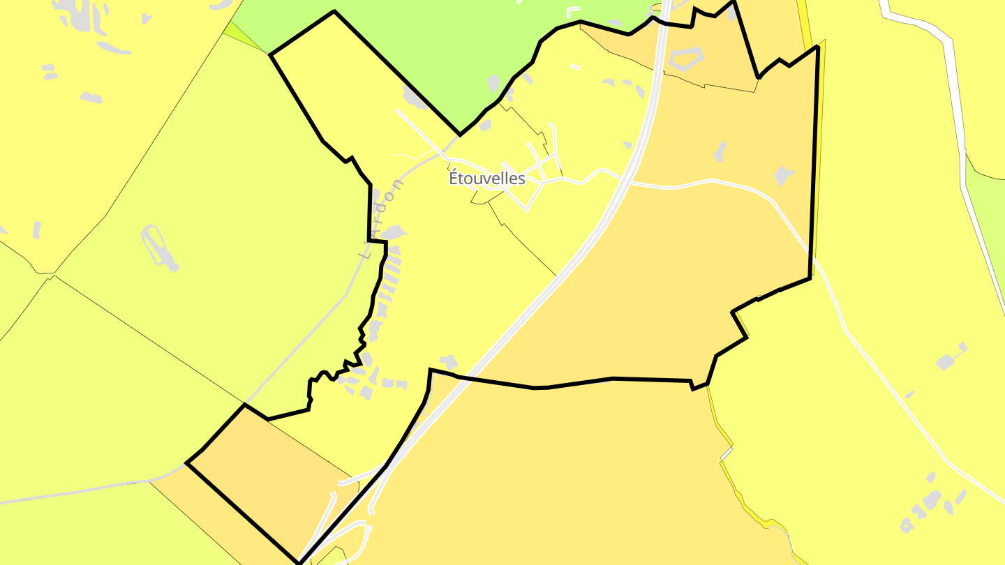 Carte des prix de l'immobilier Étouvelles