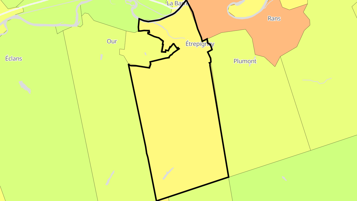 Carte des prix de l'immobilier Étrepigney