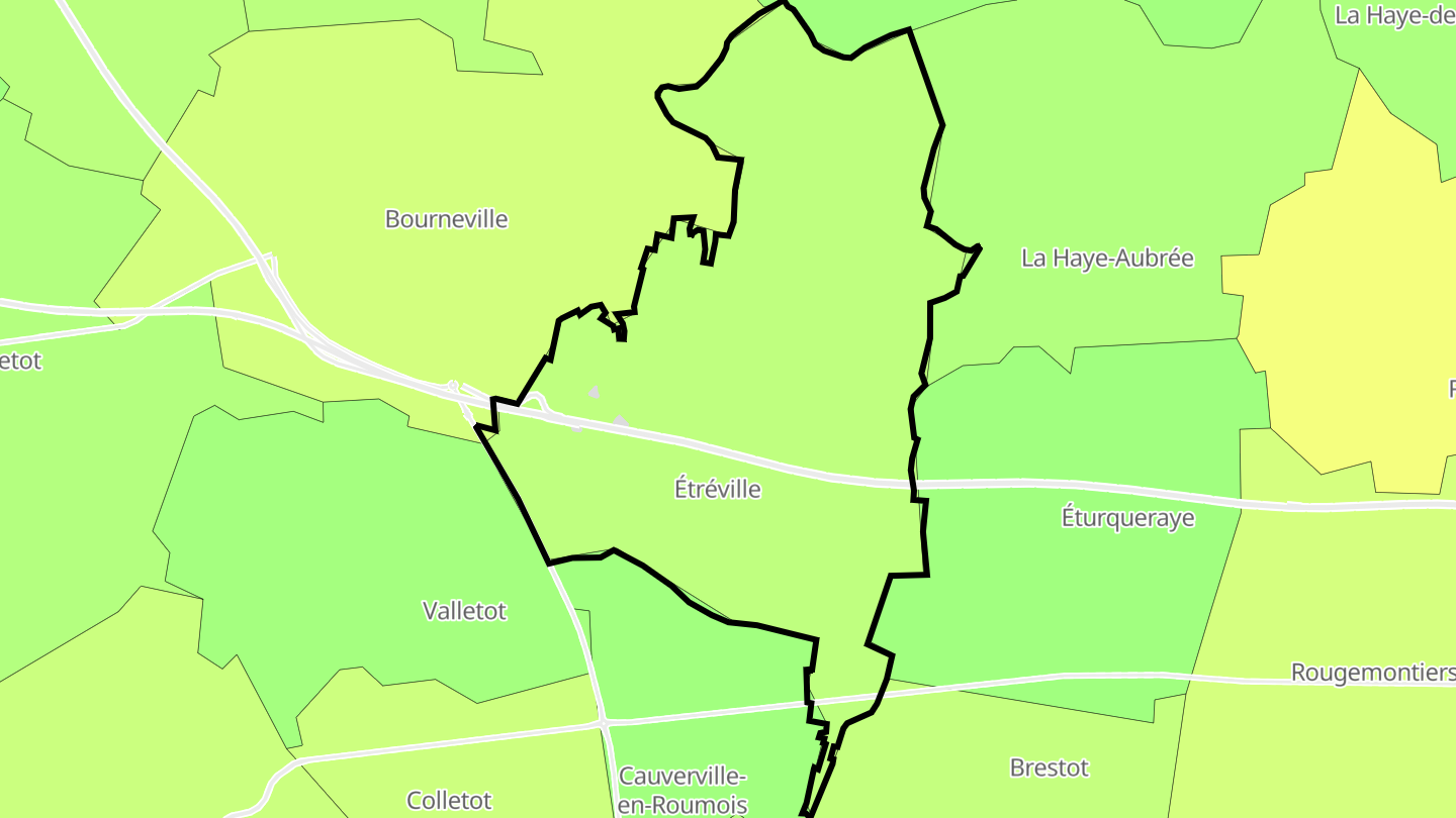 Carte des prix de l'immobilier Étréville