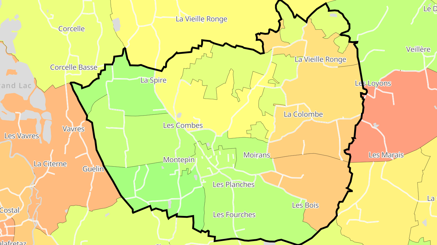Carte des prix de l'immobilier Étrez