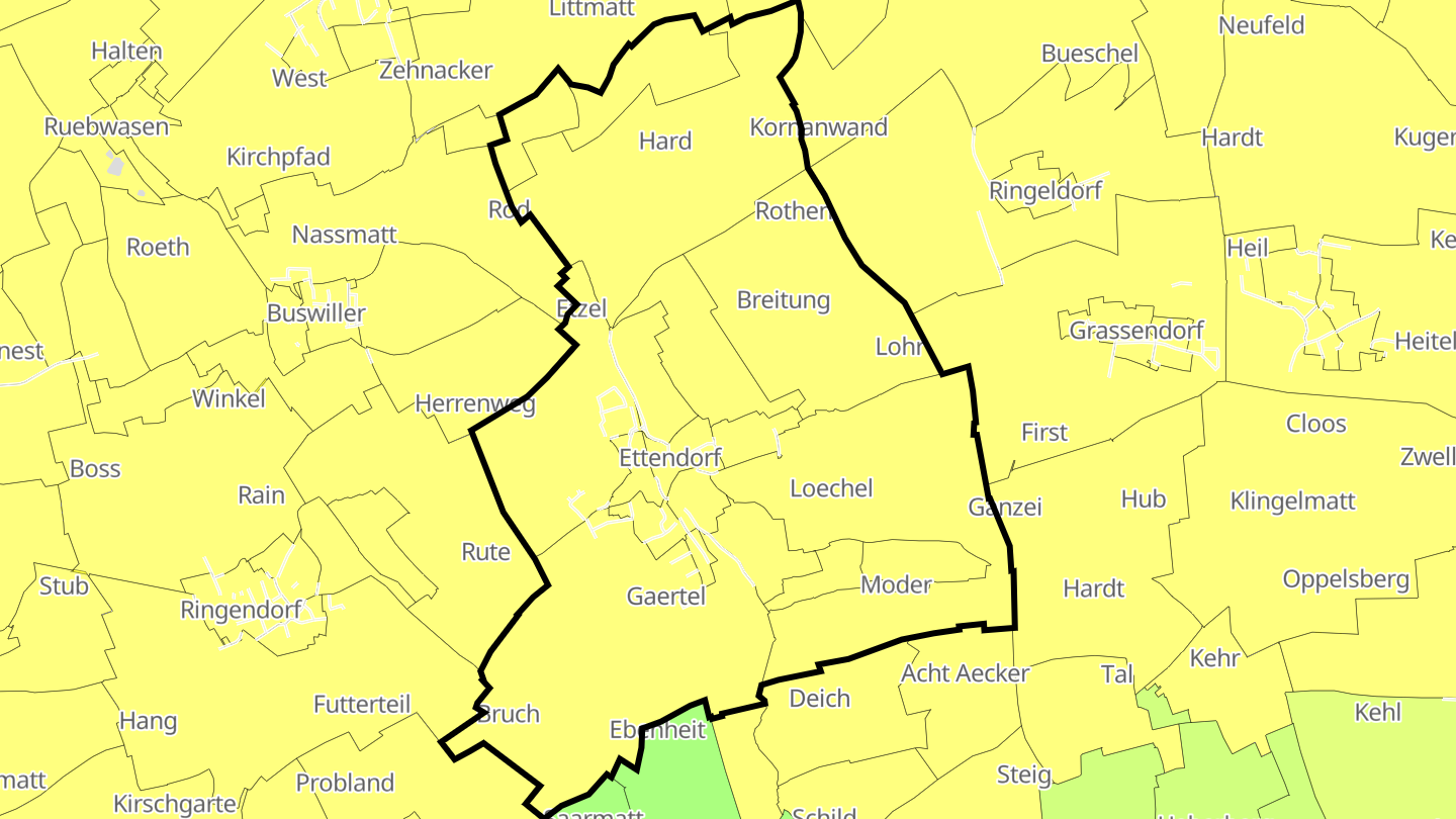 Carte des prix de l'immobilier Ettendorf