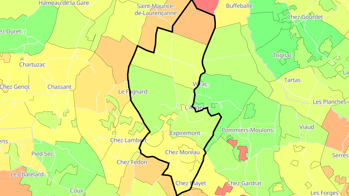 Carte des prix de l'immobilier Expiremont