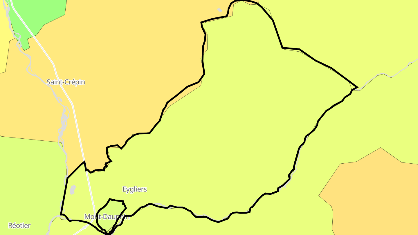 Carte des prix de l'immobilier Eygliers