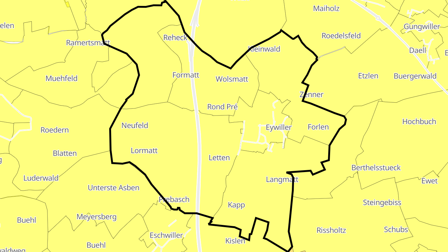 Carte des prix de l'immobilier Eywiller