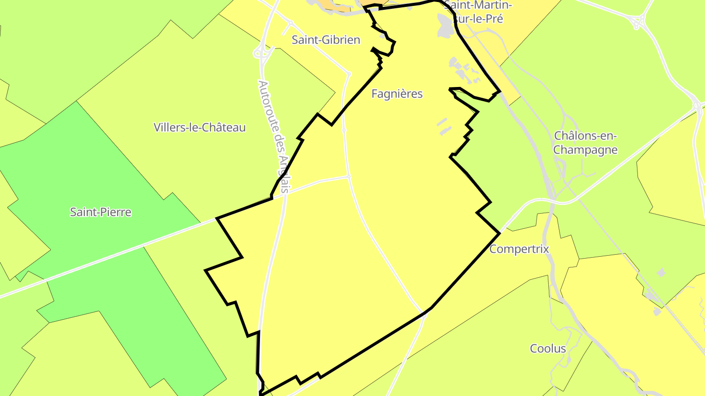 Carte des prix de l'immobilier Fagnières