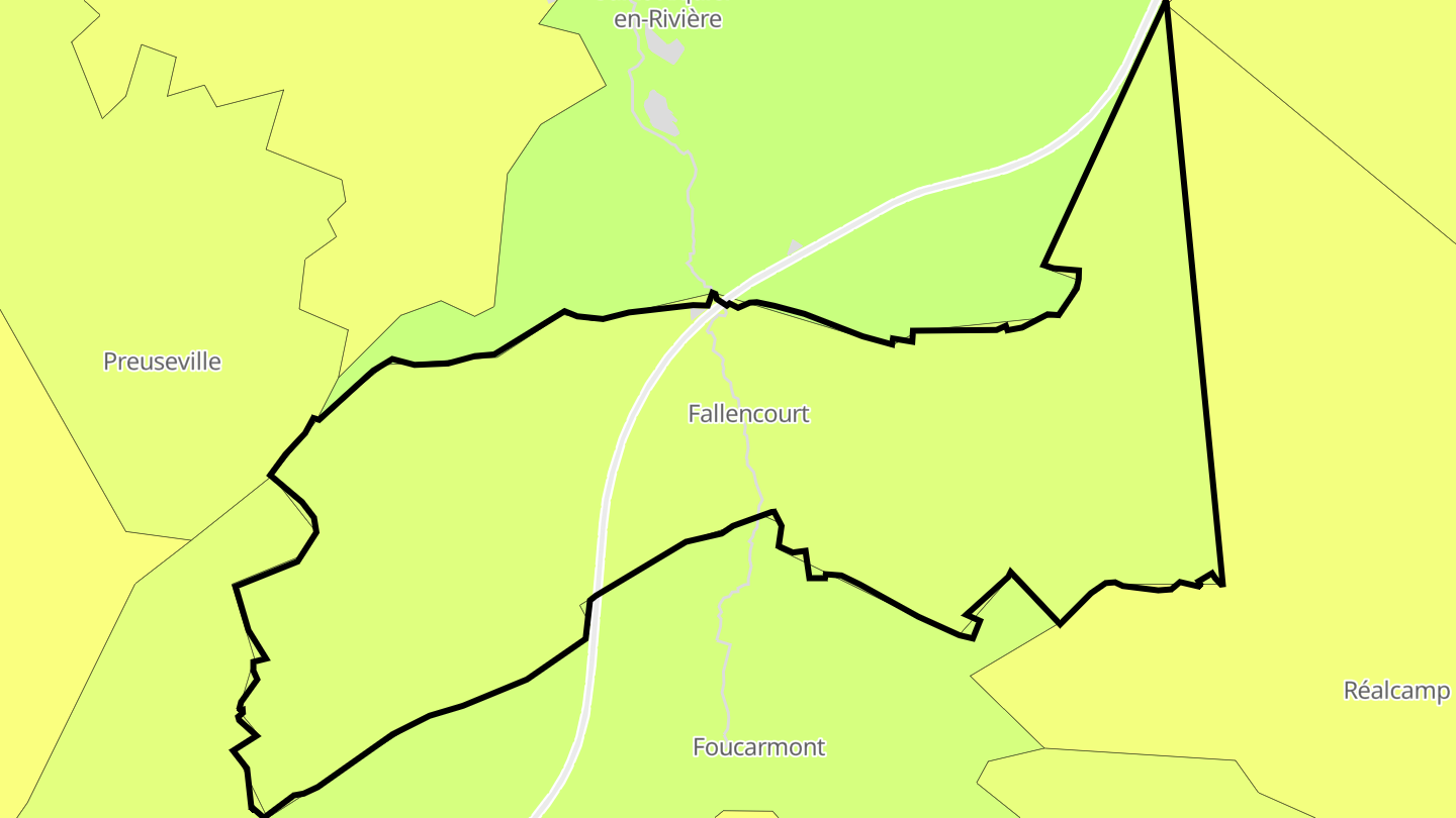 Carte des prix de l'immobilier Fallencourt