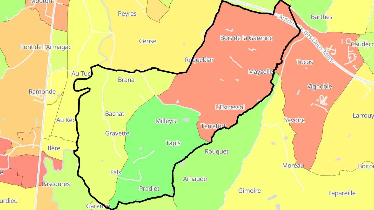 Carte des prix de l'immobilier Fals