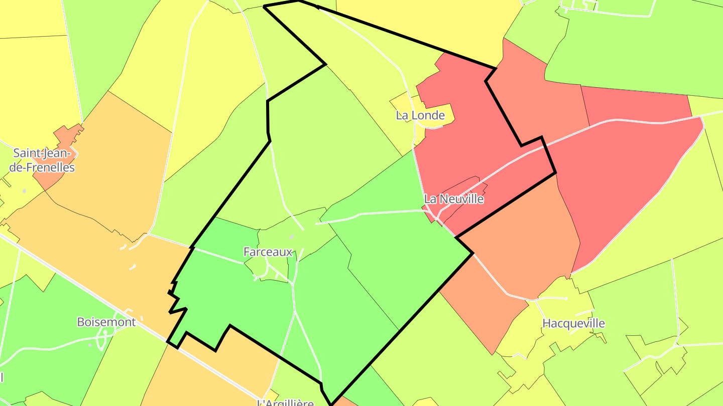 Carte des prix de l'immobilier Farceaux