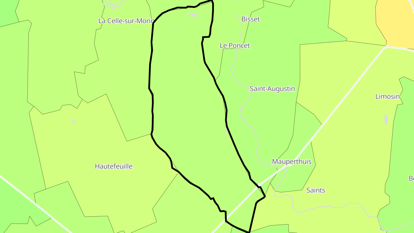 Carte des prix de l'immobilier Faremoutiers