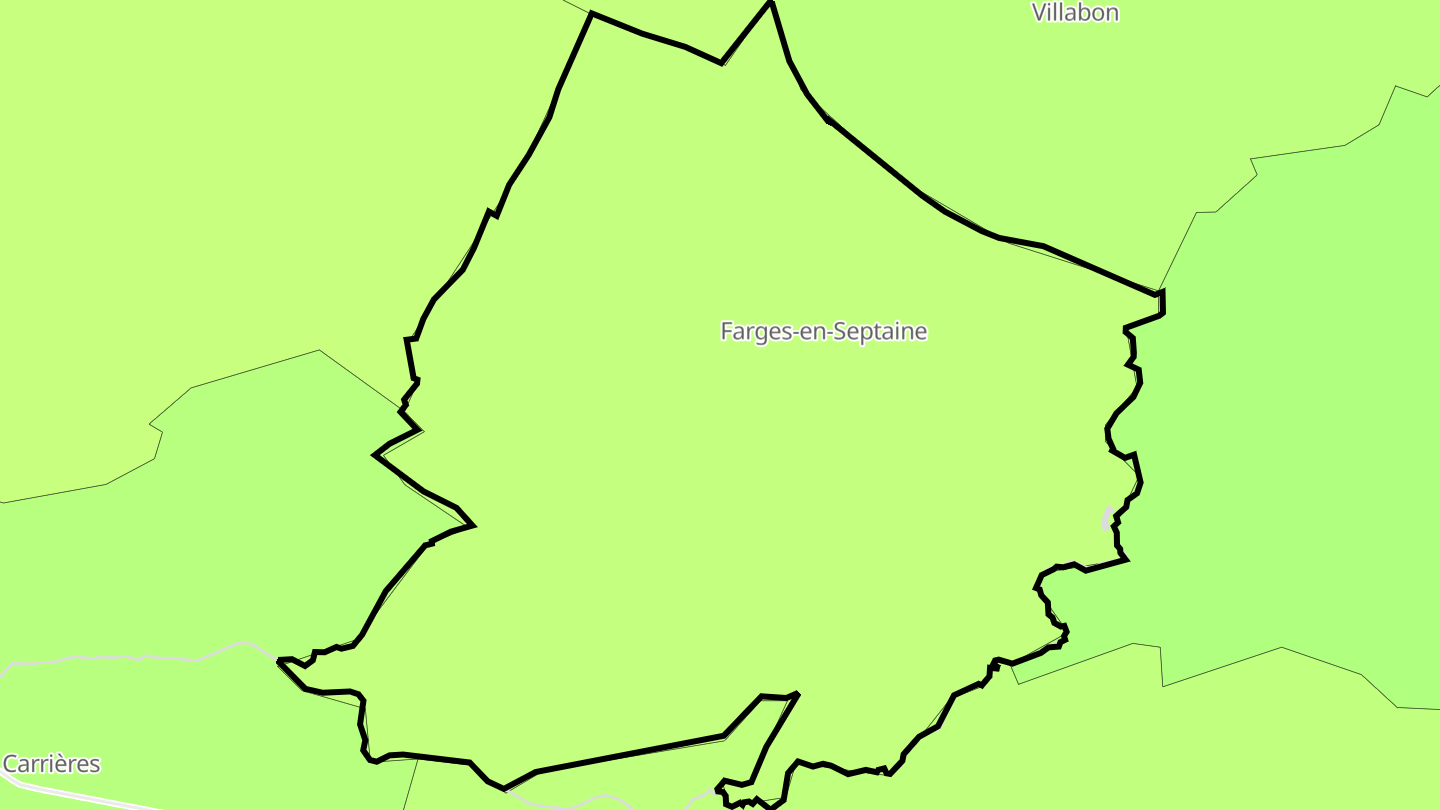 Carte des prix de l'immobilier Farges-en-Septaine