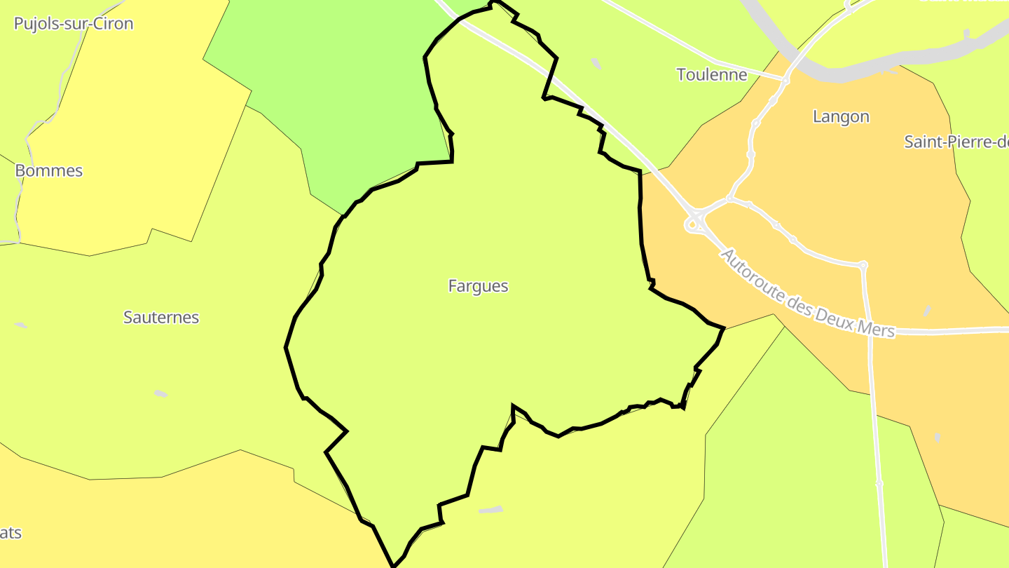 Carte des prix de l'immobilier Fargues