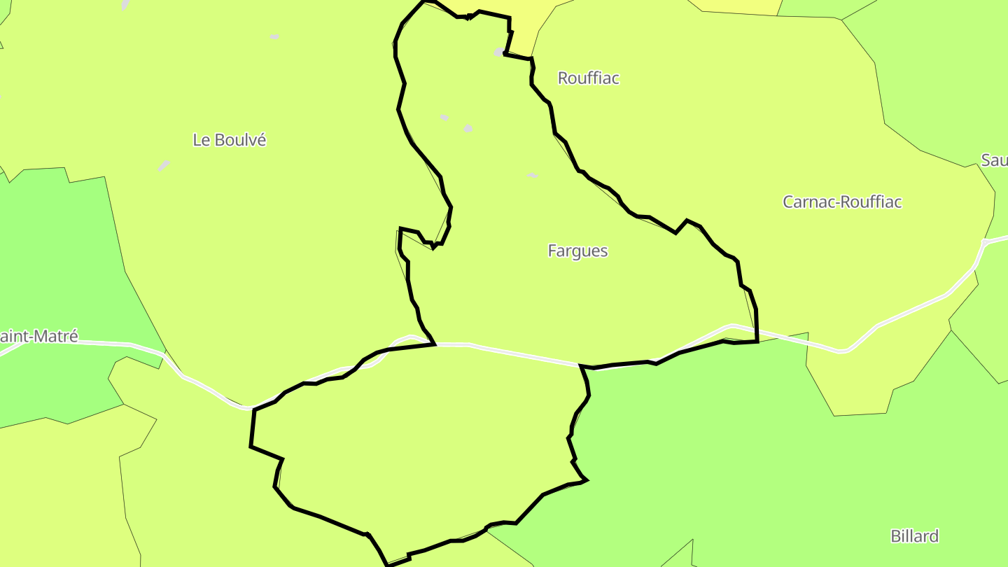 Carte des prix de l'immobilier Fargues