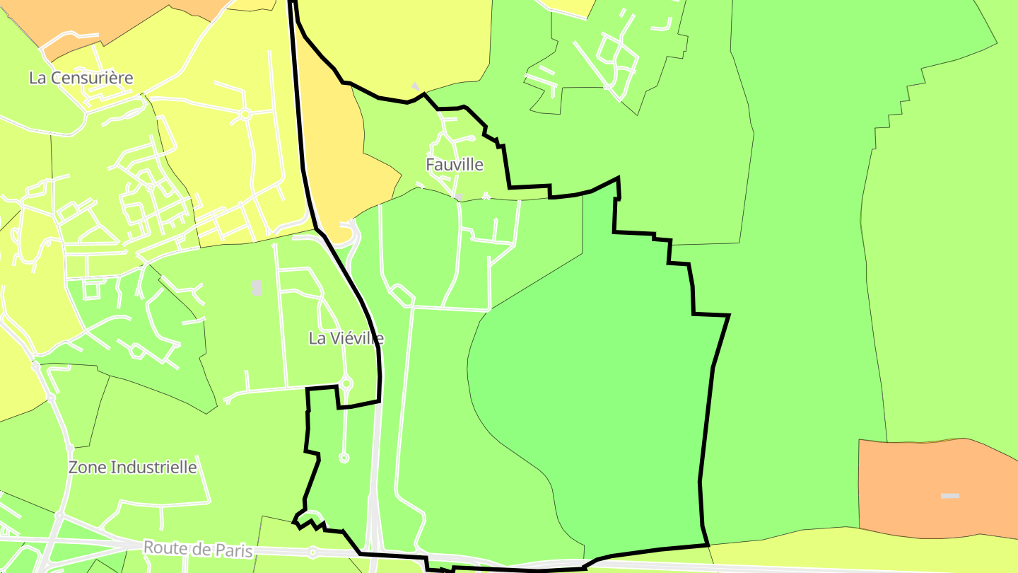Carte des prix de l'immobilier Fauville