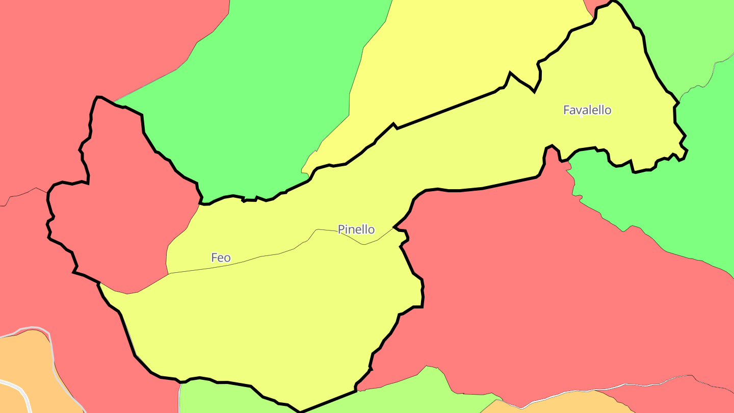 Carte des prix de l'immobilier Favalello