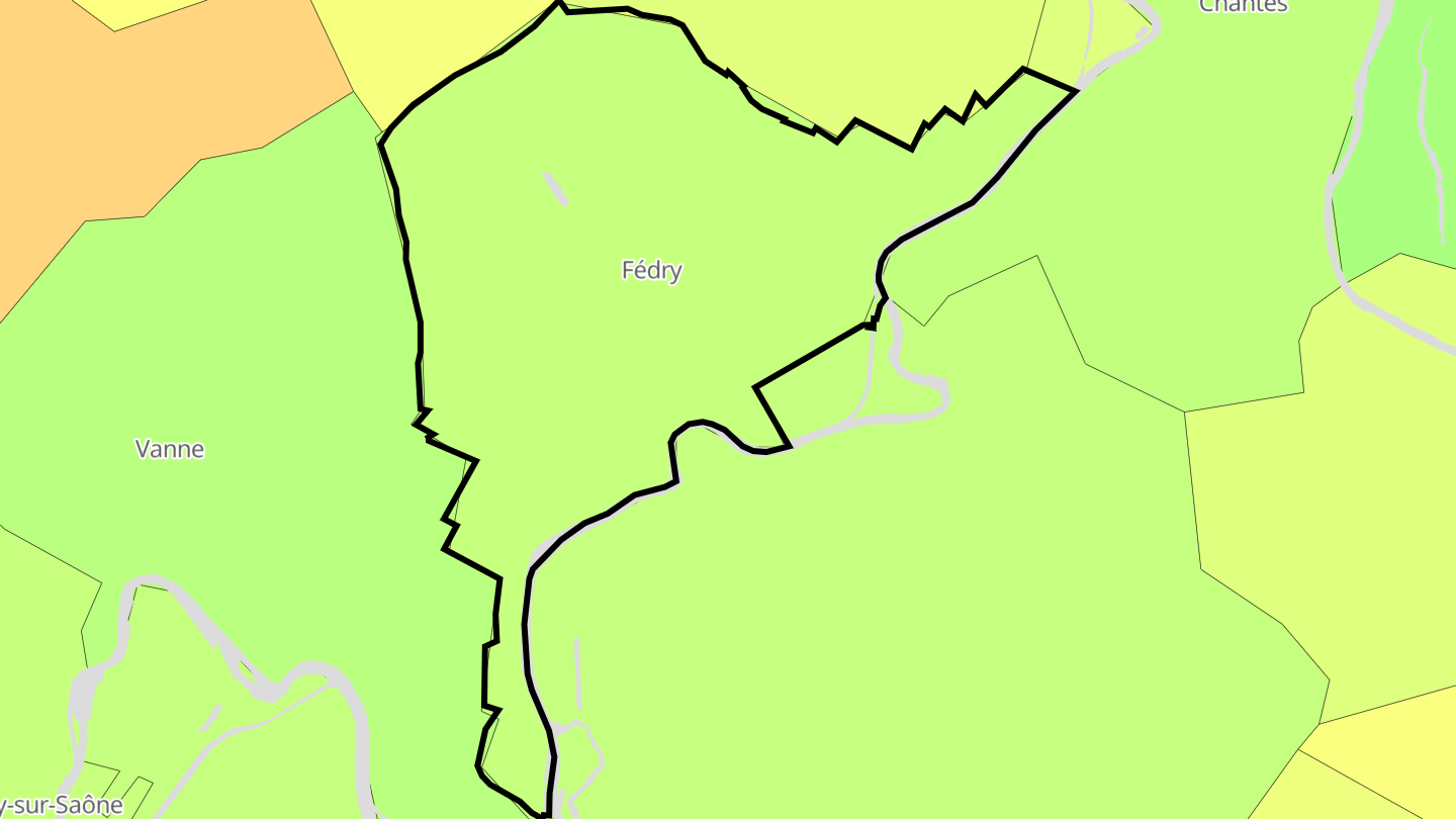Carte des prix de l'immobilier Fédry