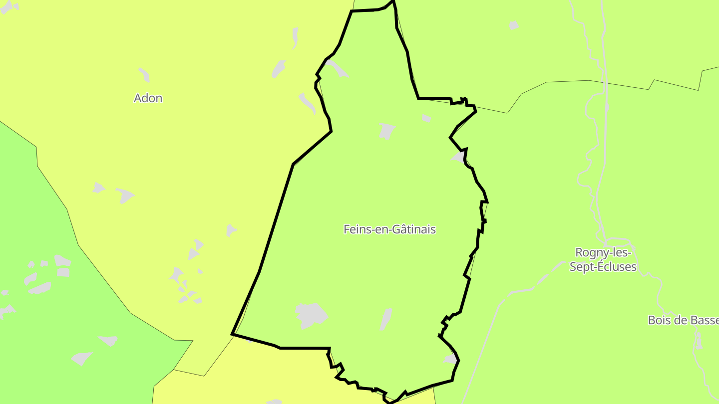 Carte des prix de l'immobilier Feins-en-Gâtinais