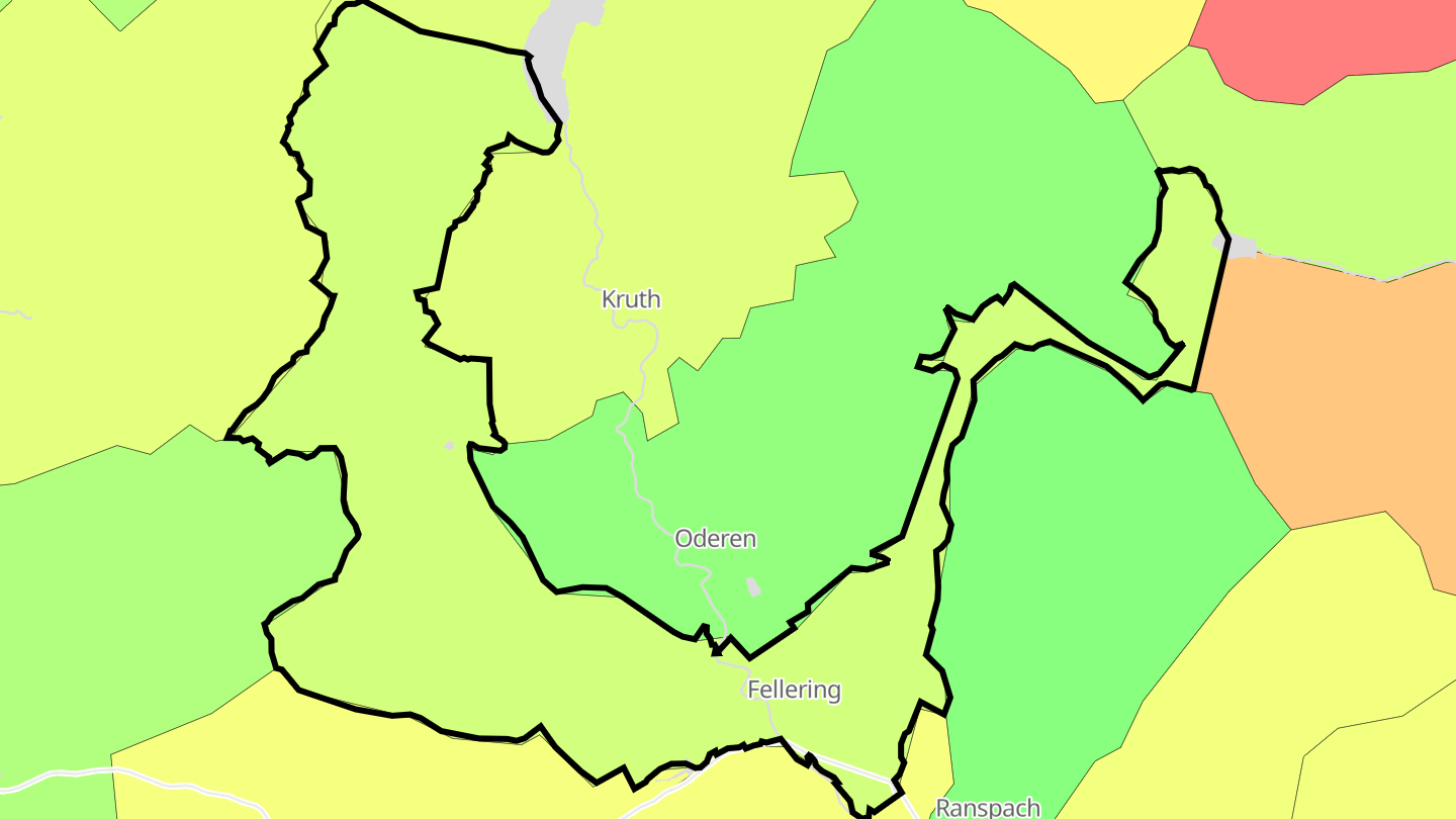 Carte des prix de l'immobilier Fellering