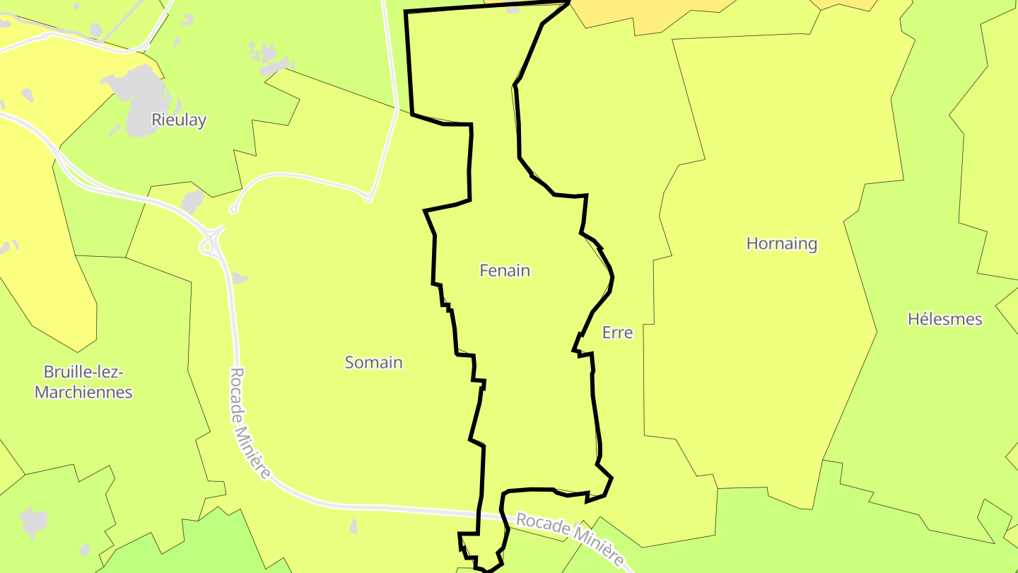 Carte des prix de l'immobilier Fenain