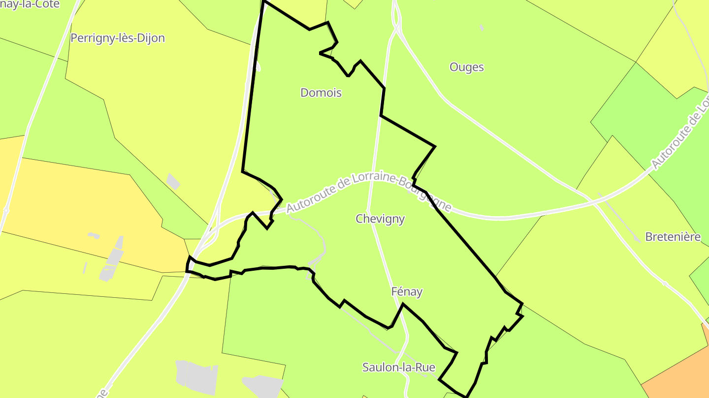 Carte des prix de l'immobilier Fénay