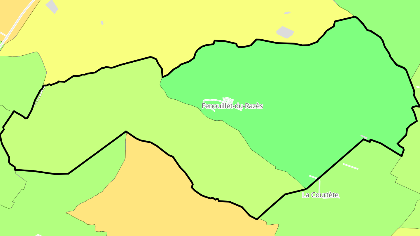 Carte des prix de l'immobilier Fenouillet-du-Razès