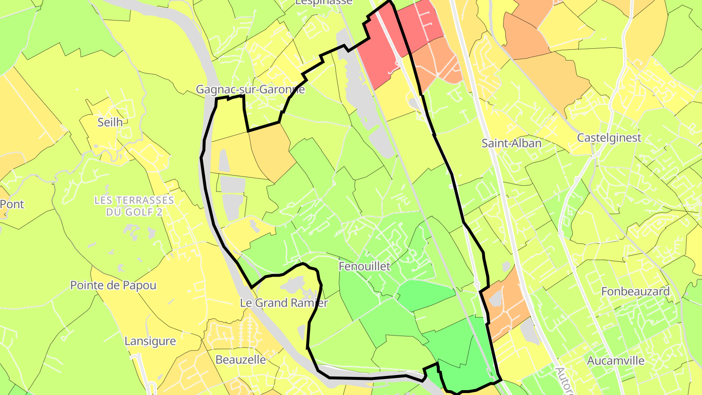 Carte des prix de l'immobilier Fenouillet