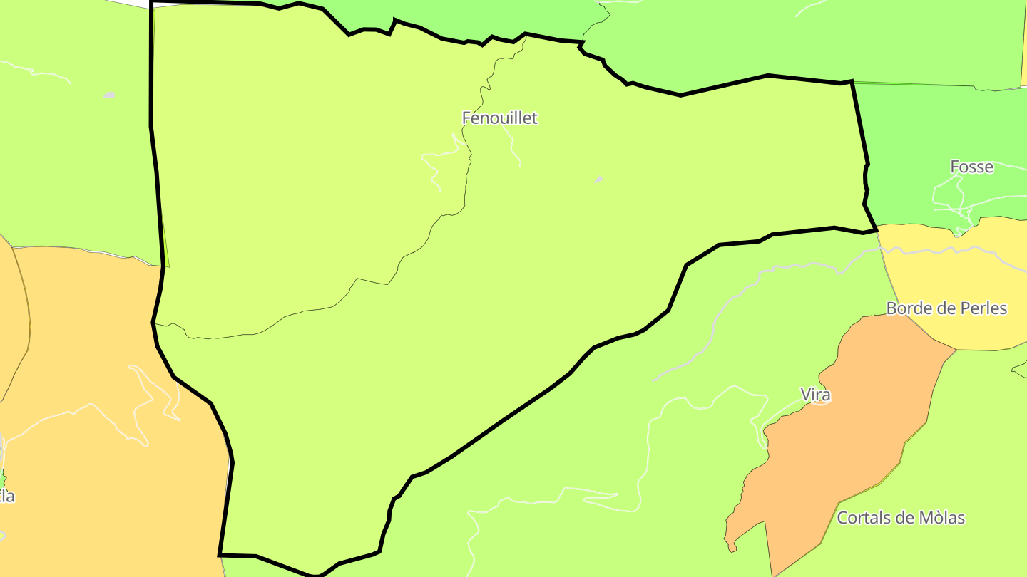 Carte des prix de l'immobilier Fenouillet