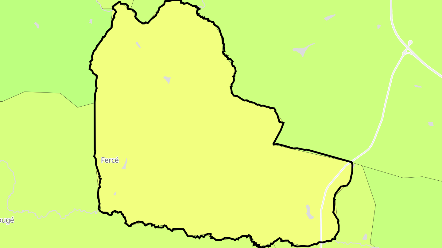 Carte des prix de l'immobilier Fercé