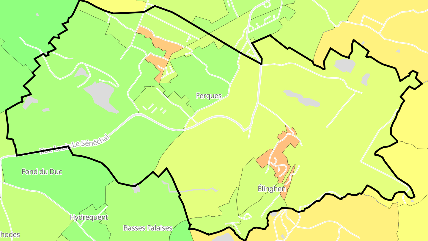 Carte des prix de l'immobilier Ferques