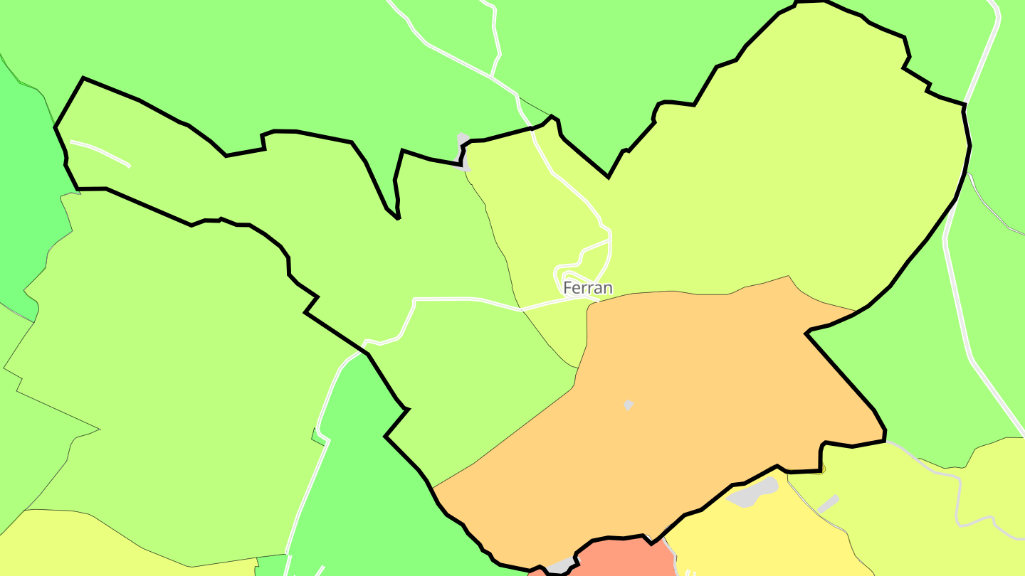 Carte des prix de l'immobilier Ferran