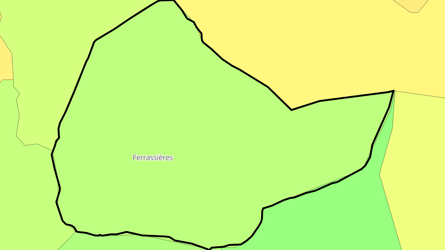Carte des prix de l'immobilier Ferrassières