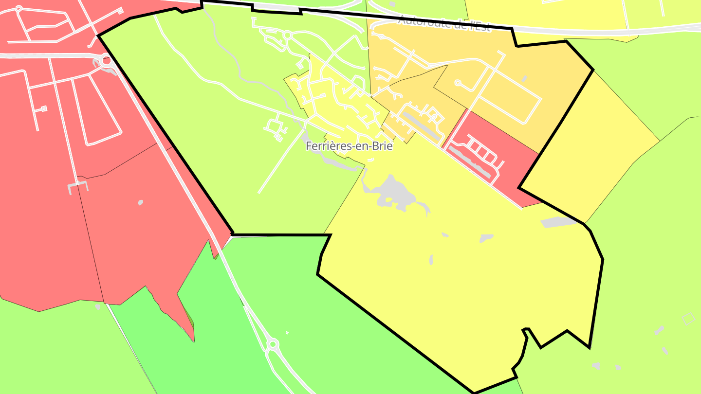 Carte des prix de l'immobilier Ferrières-en-Brie
