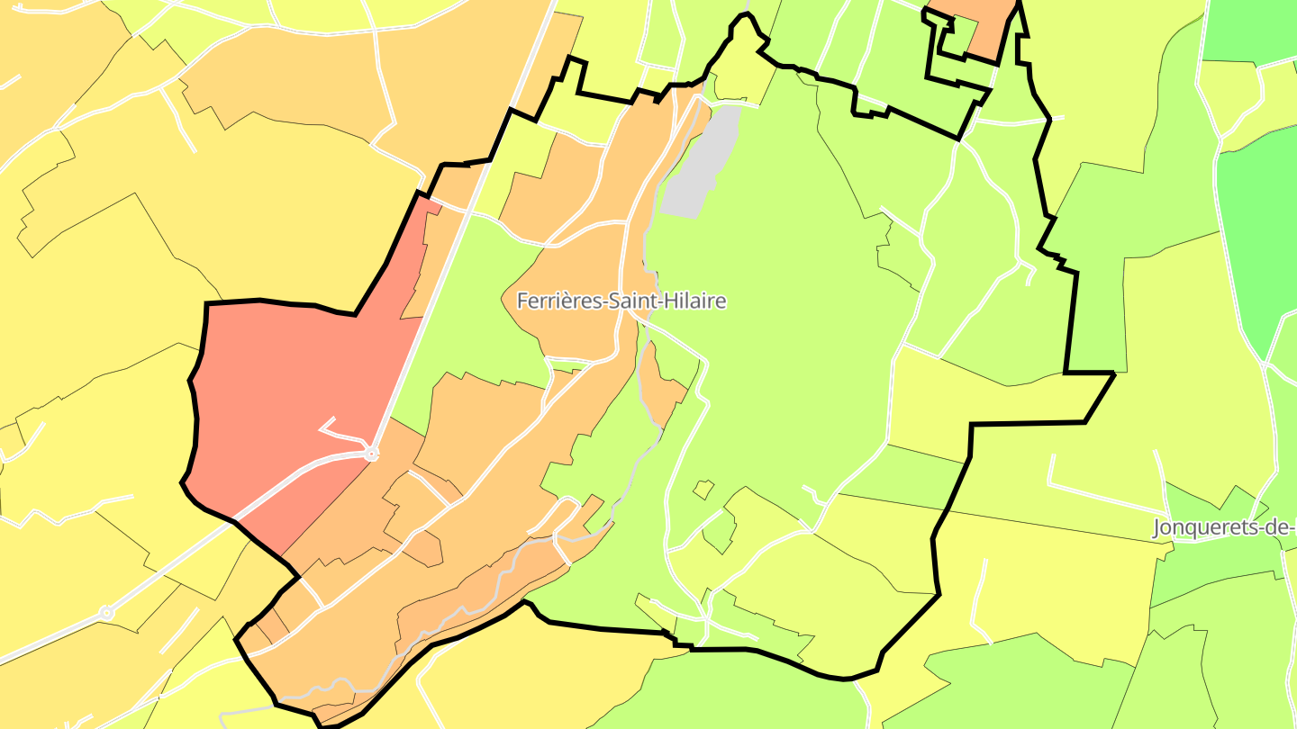 Carte des prix de l'immobilier Ferrières-Saint-Hilaire