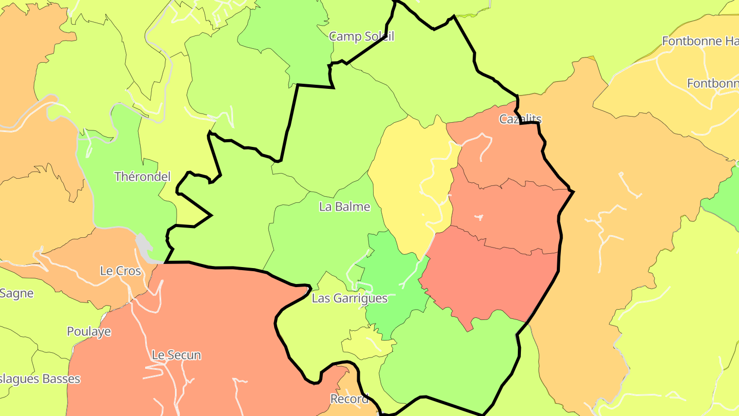 Carte des prix de l'immobilier Ferrières