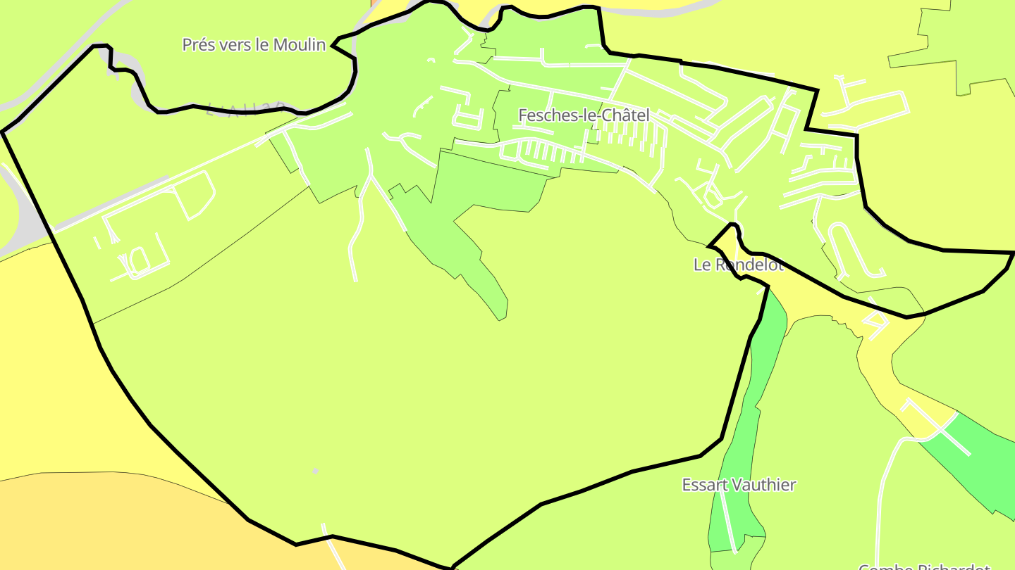 Carte des prix de l'immobilier Fesches-le-Châtel