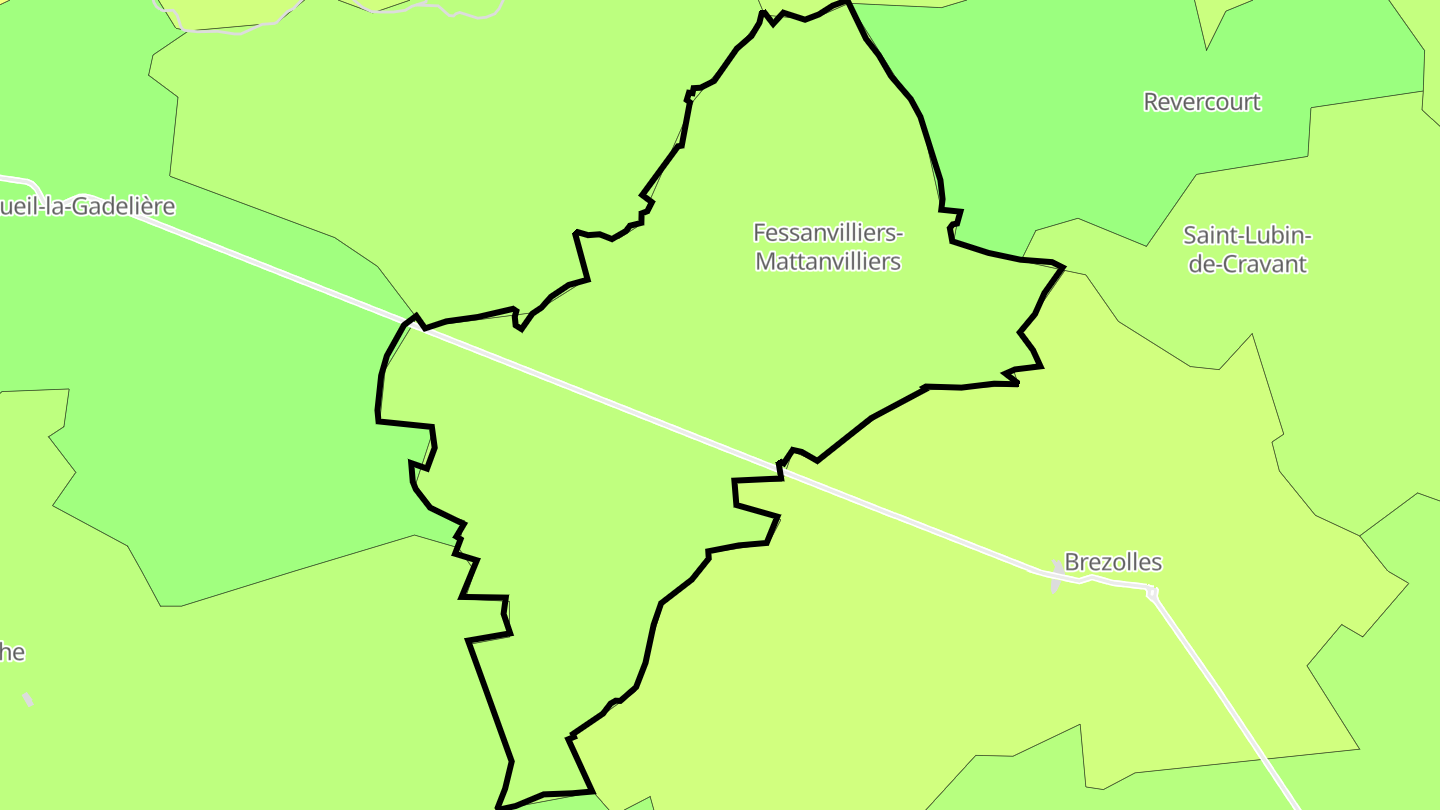 Carte des prix de l'immobilier Fessanvilliers-Mattanvilliers