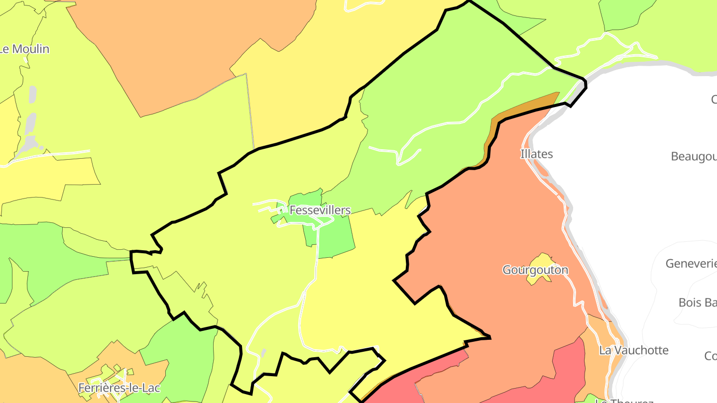 Carte des prix de l'immobilier Fessevillers