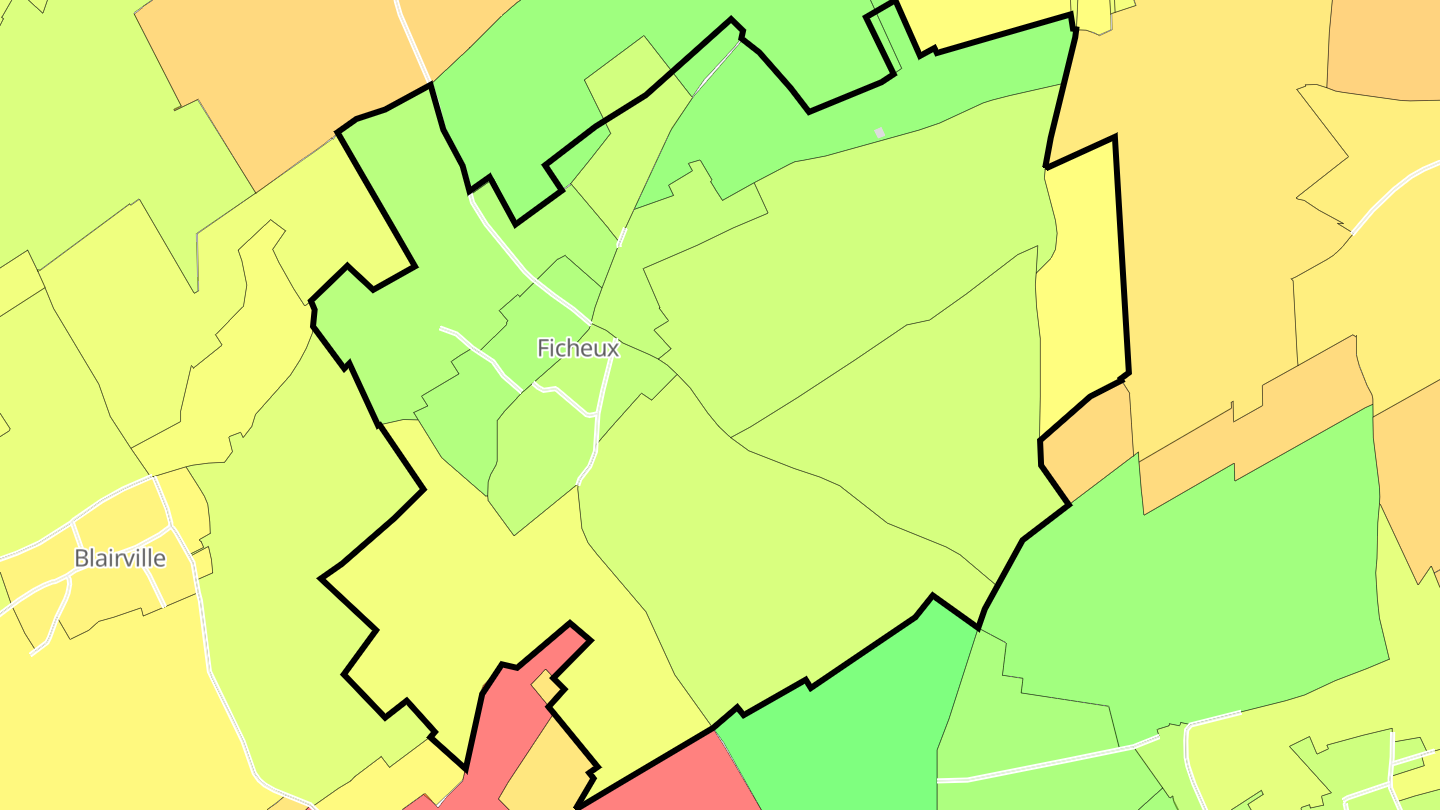 Carte des prix de l'immobilier Ficheux