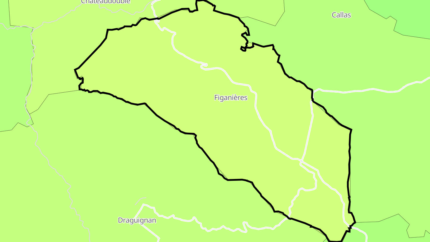 Carte des prix de l'immobilier Figanières