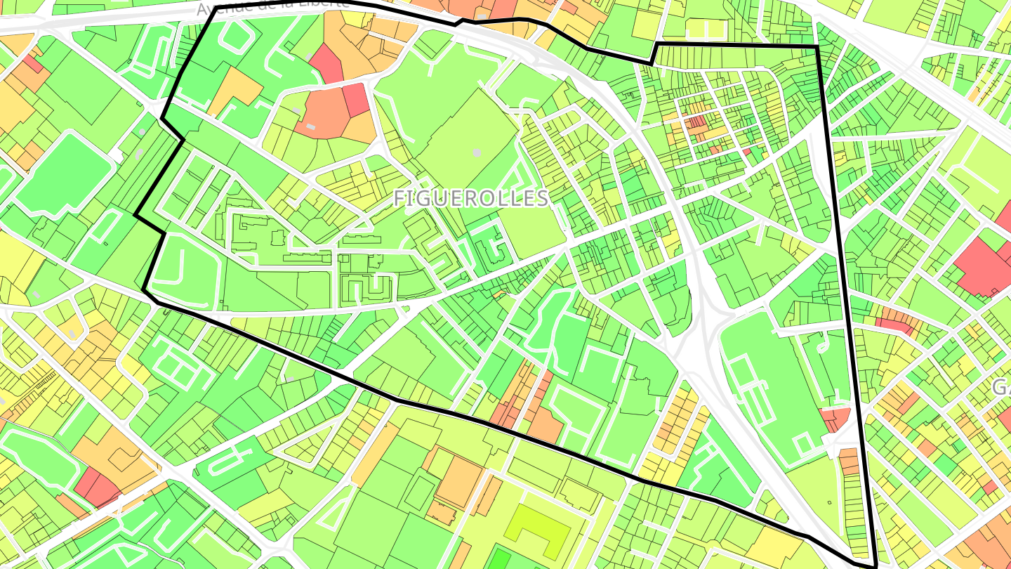 Carte des prix de l'immobilier Figuerolles